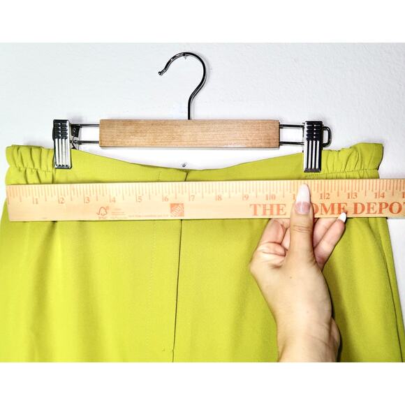 Stunning Lime Green Beaded Rhinestone Wide Pantsuit Size 40 M/L Grinch Christmas - Picture 9 of 11